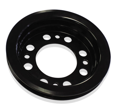 Holden V8 Crank V Pulley Hq-Wbsuits Early Red W/Pump Black AF64-4023BLK - Aeroflow