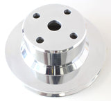 Holden V8 Water Pump V Pulley Suit Vn-On Jumbo Pump Polished AF64-4024 - Aeroflow
