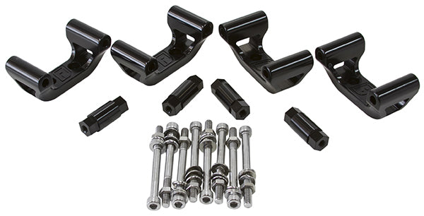 Chev LS1 / LS6 Coil Mounts Billet Relocation Brackets AF64-4032BLK - Aeroflow