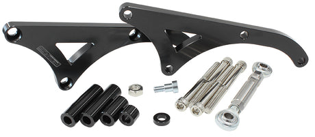 Holden V8 Drivers Side Alternabracket Mid Mount Billet Brack AF64-4033BLK - Aeroflow