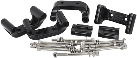 Chev LS2 /LS3 /LS7 Coil Mountsbillet Relocation Brackets AF64-4034BLK - Aeroflow