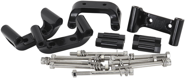 Chev LS2 /LS3 /LS7 Coil Mountsbillet Relocation Brackets AF64-4034BLK - Aeroflow
