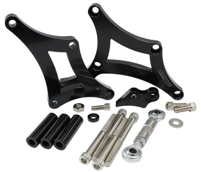 Black Alt Brack Holden Lh-Lx Drivers Side Low Mount AF64-4035BLK - Aeroflow