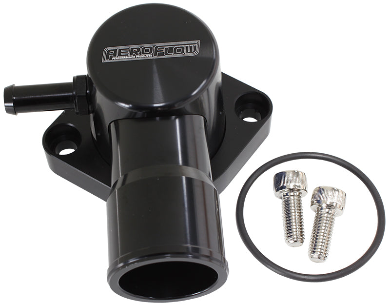 Billet Thermostat Housing Black Ford Falcon El Ef BA BF FG Swibarra - AF64-4036 Blk AF64-4036BLK - Aeroflow