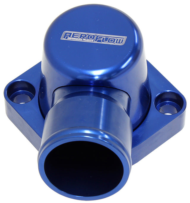 Billet Thermostat Housing Blue Ford 429 460 Swivel 90 Deg BBF AF64-4037 - Aeroflow