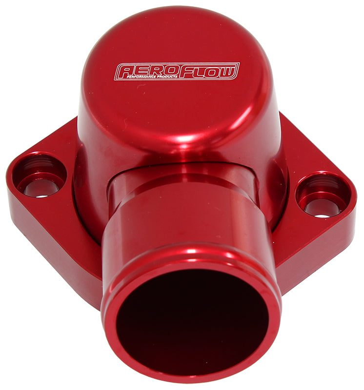 Billet Thermostat Housing Red Ford 429 460 Swivel 90 Deg BBF AF64-4037R - Aeroflow