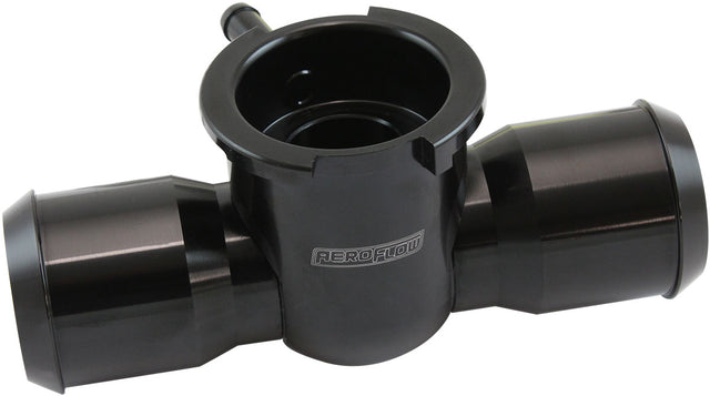 Remote Radiator Hose Filler 1-1/4-20 Thread 42mm Cap Barb AF64-4039BLK - Aeroflow