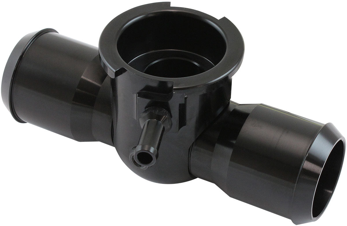 Remote Radiator Hose Filler 1-1/4-20 Thread 42mm Cap Barb AF64-4039BLK - Aeroflow