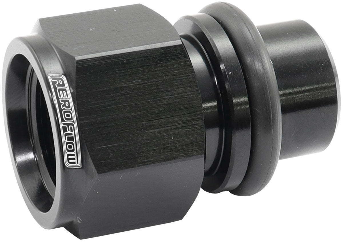 Ford Barra Thermostat -8ORB Press In Adapter Fitting Heateturbo - AF64-4042 Blk AF64-4043BLK - Aeroflow
