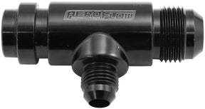 Ford Barra Water Pump Tee Presin Adapter Fitting -10AN -6AN AF64-4045BLK - Aeroflow