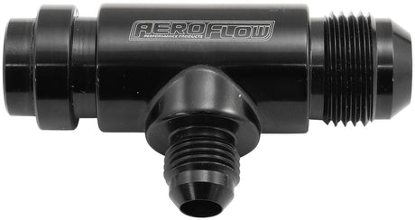 Ford Barra Water Pump Tee Presin Adapter Fitting -10AN -6AN AF64-4045BLK - Aeroflow