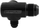 Ford Barra Thermostat Water Pump Press In Tee -10 -6 Housing - AF64-4046 Blk AF64-4046BLK - Aeroflow
