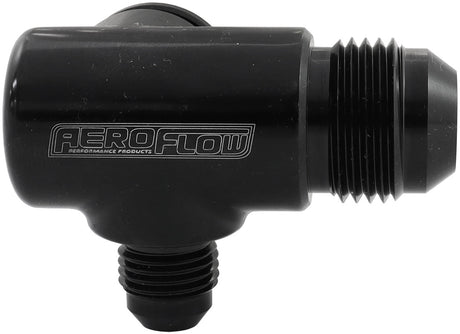 Ford Barra Thermostat Water Pump Press In Tee -10 -6 Housing - AF64-4046 Blk AF64-4046BLK - Aeroflow