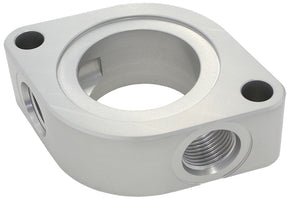 Chev Thermostat Water Neck Spacer With 2 x -8ORB Aux Port AF64-4051 - Aeroflow