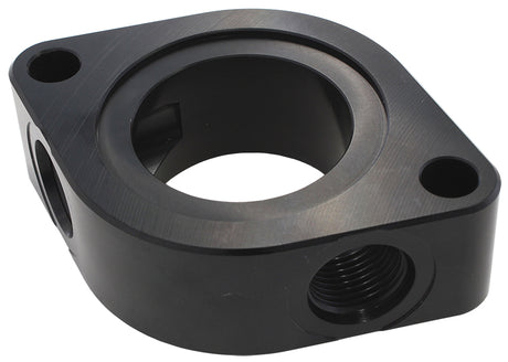 Chev Water Neck Spacer With 2 x -8ORB Aux Port AF64-4051BLK - Aeroflow