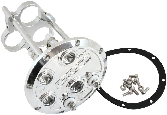 Low Profile Triple Pump Hangerfuel 450 525lph Polished Bille AF64-4056 - Aeroflow