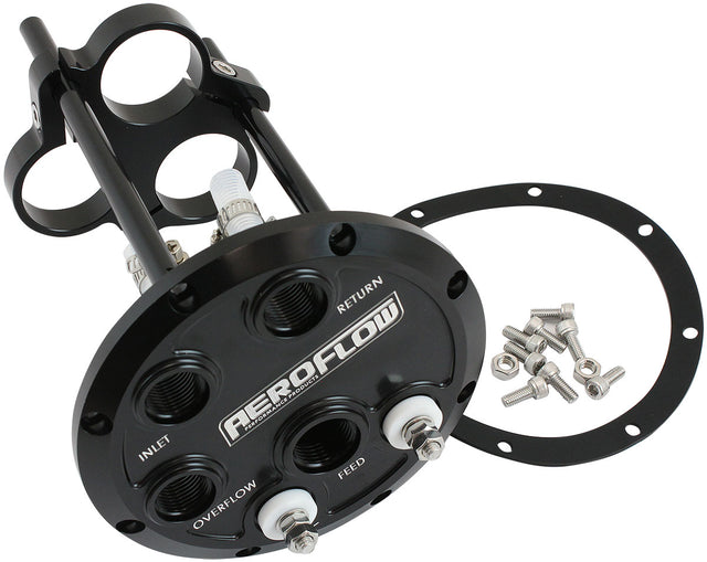 Low Profile Triple Pump Hangerfuel 450 525lph Black Billet AF64-4056BLK - Aeroflow