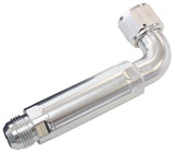 -12AN 90 Deg To Inline Filter For Use With Dry Sump Pans AF64-4100S - Aeroflow