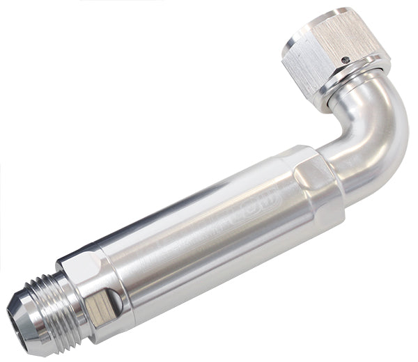 -12AN 90 Deg To Inline Filter For Use With Dry Sump Pans AF64-4100S - Aeroflow