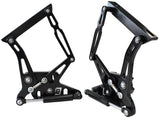 Billet Bonnet Hinge Kit Black XR Xy Ford Falcon Shiny Black AF64-4105BLK - Aeroflow
