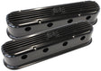 LS Chev Billet Retro Black Valve Covers, LS2 And LS3 Coil AF64-4110BLK - Aeroflow
