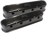 LS Chev Billet Retro Black Valve Covers, LS2 And LS3 Coil AF64-4110BLK - Aeroflow