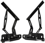 Billet Bonnet Hinge Kit Black Hq-Wb Holden, Lh-Uc Torana New AF64-4122BLK - Aeroflow