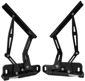 Billet Bonnet Hinge Kit Black Hq-Wb Holden, Lh-Uc Torana New AF64-4122BLK - Aeroflow