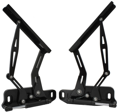 Billet Bonnet Hinge Kit Black Hq-Wb Holden, Lh-Uc Torana New AF64-4122BLK - Aeroflow