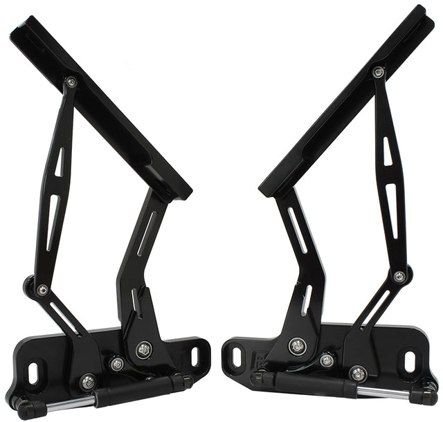 Billet Bonnet Hinge Kit Black Hq-Wb Holden, Lh-Uc Torana New AF64-4122BLK - Aeroflow