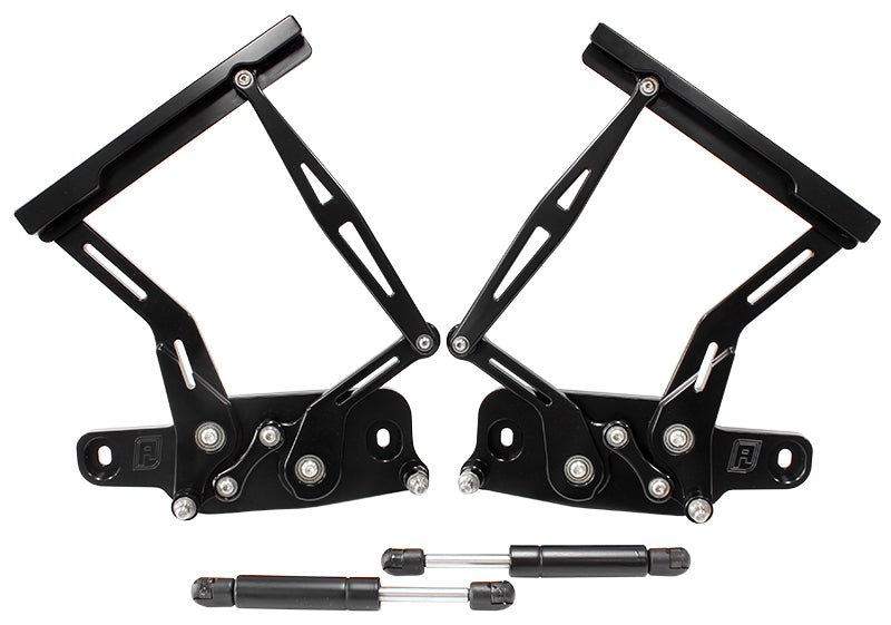 Billet Bonnet Hinge Kit Black Lc - Lj - Holden Torana AF64-4128BLK - Aeroflow