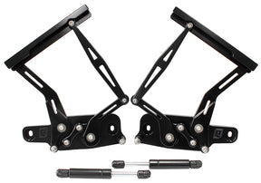 Billet Bonnet Hinge Kit Black Lc - Lj - Holden Torana AF64-4128BLK - Aeroflow