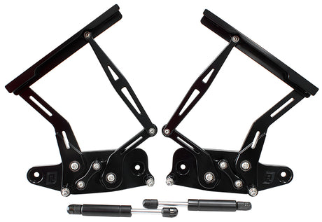 Billet Bonnet Hinge Kit Black Holden Hk - Ht - Hg AF64-4129BLK - Aeroflow