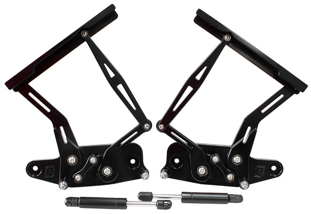 Billet Bonnet Hinge Kit Black Holden Hk - Ht - Hg AF64-4129BLK - Aeroflow