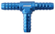 Aluminium T Piece 5mm / 3/16" Blue Tee Vacuum Silicone Hose AF64-4202 - Aeroflow