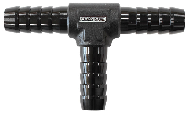 Aluminium T Piece 5mm / 3/16" Black Tee Vacuum Silicone Hose AF64-4202BLK - Aeroflow