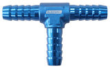 Aluminium T Piece 6mm / 1/4" Blue Tee Vacuum Silicone Hose AF64-4203 - Aeroflow