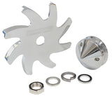 Billet Alternator Pulley & Fanwith Nose Cover, Polished AF64-4300 - Aeroflow