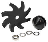 Billet Alternator Pulley & Fanwith Nose Cover, Black AF64-4300BLK - Aeroflow