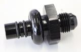 Ford EFI Regulator Adapter -6AN With .435" Shank Black AF64-4356BLK - Aeroflow