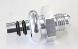 Ford EFI Regulator Adapter -6AN With .435" Shank Silver AF64-4356S - Aeroflow