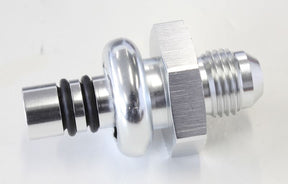 Ford EFI Regulator Adapter -6AN With .435" Shank Silver AF64-4356S - Aeroflow