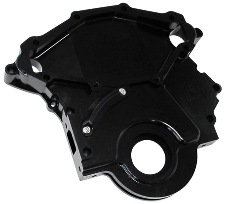 Holden 304 308 Billet Timing Cover Accepts Mech Fuel Pump AF64-4358BLK - Aeroflow