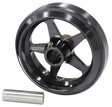 Billet Wheelie Bar Wheel 10000ft/lbs Load 3/8-1/2 Sleev AF64-4360BLK - Aeroflow