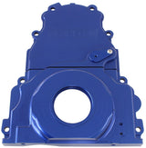 Holden Chev LS Billet 2 Piecetiming Cover Blue Anodised AF64-4361 - Aeroflow