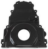 Holden / Chev LS Billet 2 Piece Timing Cover Black Anodised AF64-4361BLK - Aeroflow