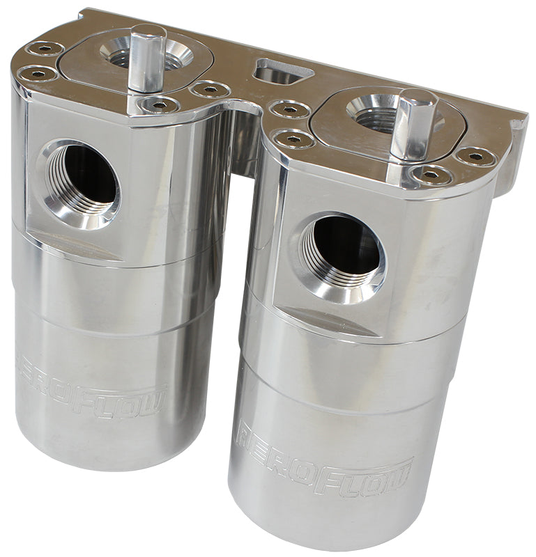 Dual Catch Can -10ORB Air / Oil Separator Diesel AF64-4364 - Aeroflow