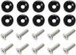 Billet Dress Up Fender Bolt 10 Pack M6 x 1.00 UHL 20mm Black AF64-4365BLK - Aeroflow