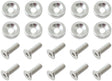 Billet Dress Up Fender Bolt 10 Pack M6 x 1.00 UHL 20mm Silver AF64-4365S - Aeroflow