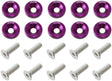 Billet Dress Up Fender Bolt 10 Pack M8 x 1.25mm UHL 20mm Purple - AF64-4374PU AF64-4374PUR - Aeroflow
